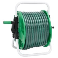 Slanghaspel met slangkoppelset 0,75&quot; 20 m vrijstaand PVC groen 4