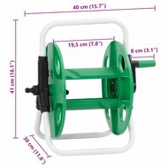 Slanghaspel voor 45 m 1/2&quot; slang vrijstaand staal groen 8