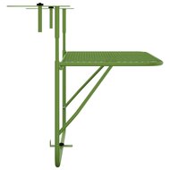 Balkontafel 60x40 cm staal groen 4