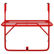 Balkontafel 60x40 cm staal rood 3