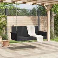 Schommelbank 119x56x48 cm poly rattan zwart 3