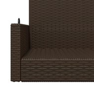 Schommelbank 119x56x48 cm poly rattan bruin 8