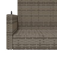 Schommelbank 119x56x48 cm poly rattan grijs 8