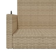 Schommelbank 119x56x48 cm poly rattan beige 8