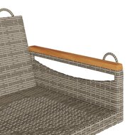 Schommelbank 109x62x40 cm poly rattan grijs 7