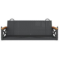 Schommelbank 109x62x40 cm poly rattan zwart 4