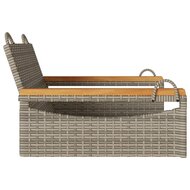 Schommelbank 63x62x40 cm poly rattan grijs 5