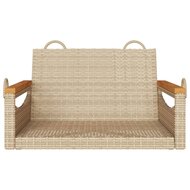 Schommelbank 63x62x40 cm poly rattan beige 4