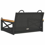 Schommelbank 63x62x40 cm poly rattan zwart 6