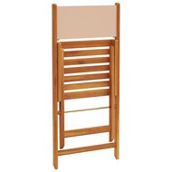 Bistrostoelen 2 st massief acaciahout en stof beige 8