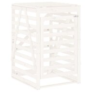 Containerberging 84x90x128,5 cm massief grenenhout wit 2