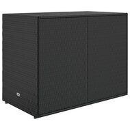 Tuinkast 100x55,5x80 cm poly rattan zwart 6