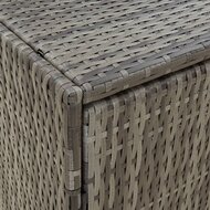 Tuinkast 100x55,5x80 cm poly rattan grijs 7