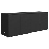 Tuinkast 198x55,5x80 cm poly rattan zwart 6