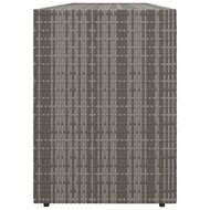 Tuinkast 198x55,5x80 cm poly rattan grijs 5