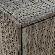 Tuinkast 59x40x180 cm poly rattan grijs 7