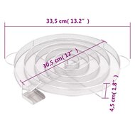 Rookgenerator koud rond 33,5 cm roestvrij staal 7