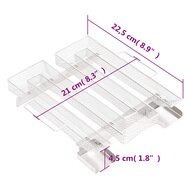 Rookgenerator koud 4-zijdig 22,5 cm roestvrij staal 7