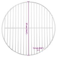 Barbecuerooster rond &Oslash;37 cm 304 roestvrij staal 6