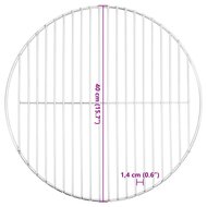 Barbecuerooster rond &Oslash;40 cm 304 roestvrij staal 6