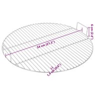 Barbecuerooster met handgrepen rond &Oslash;54 cm 304 roestvrij staal 6