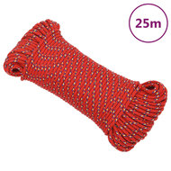 Boottouw 3 mm 25 m polypropyleen rood 1