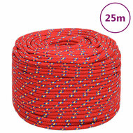 Boottouw 6 mm 25 m polypropyleen rood 1