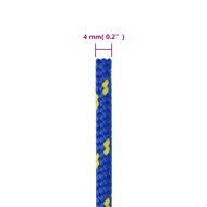 Boottouw 4 mm 25 m polypropyleen blauw 6