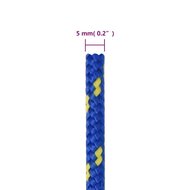 Boottouw 5 mm 25 m polypropyleen blauw 6