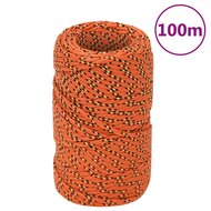 Boottouw 2 mm 100 m polypropyleen oranje 1