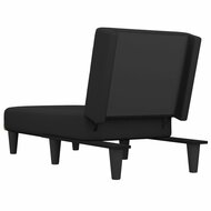 Chaise longue stof zwart 5