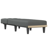 Chaise longue stof donkergrijs 3