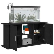 Aquariumstandaard 121x41x58 cm spaanplaat zwart eikenkleurig 4