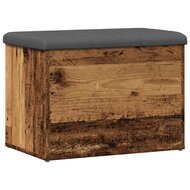 Opbergbankje 62x42x45 cm bewerkt hout oud houtkleurig 2