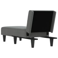 Chaise longue stof donkergrijs 5