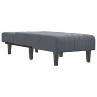 Chaise longue fluweel donkergrijs 3